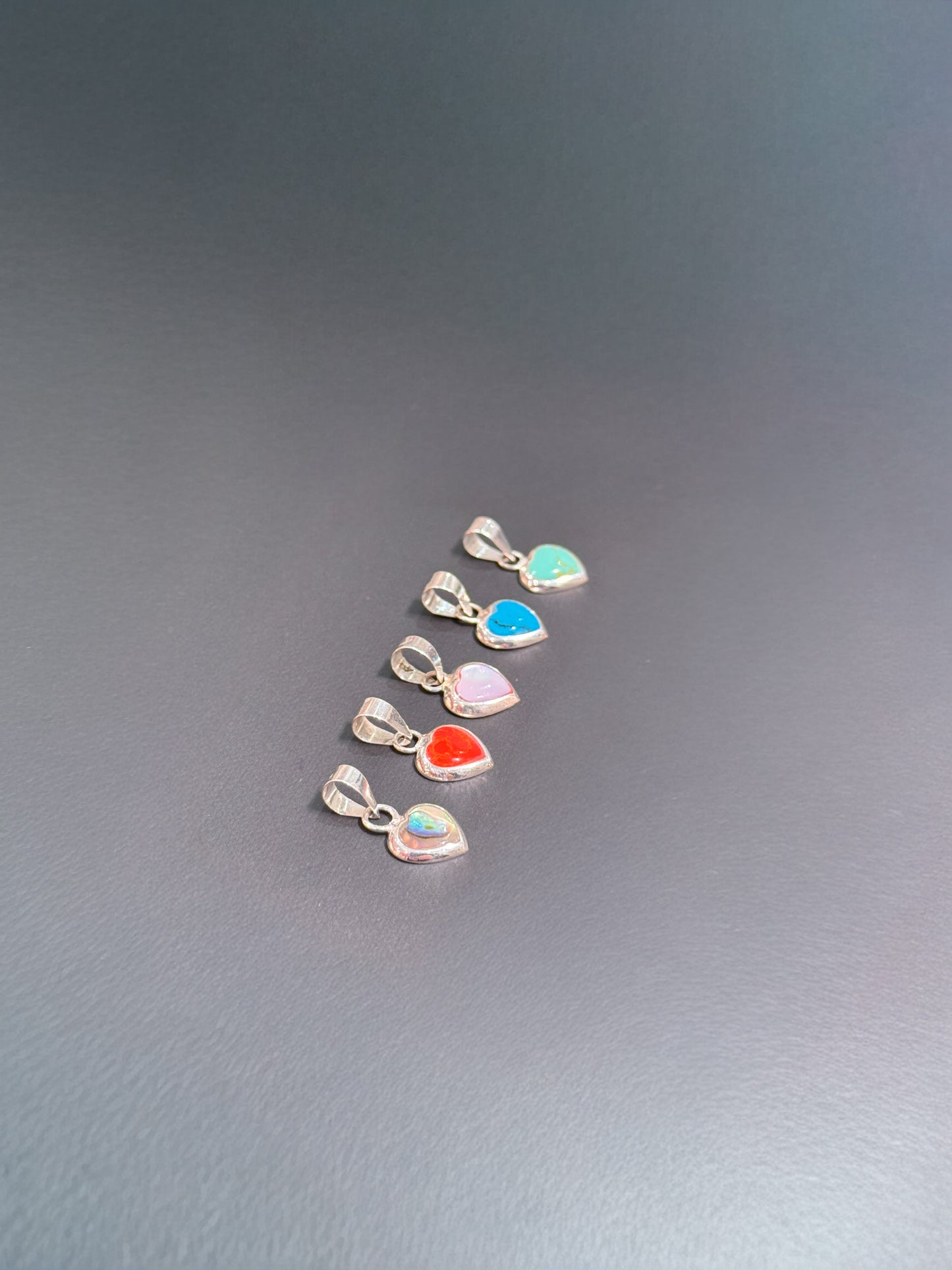 Corazón en nácar de varios colores