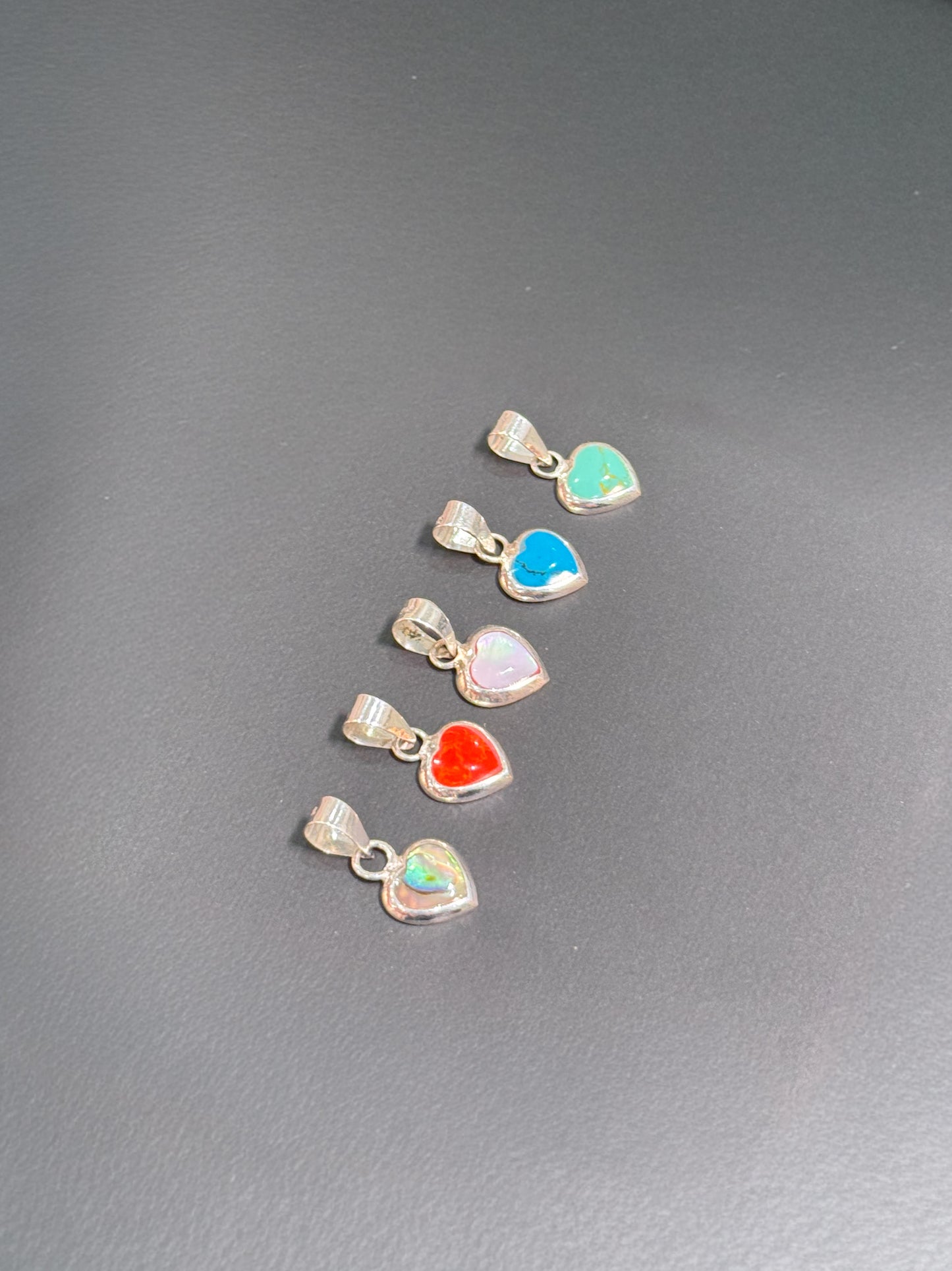 Corazón en nácar de varios colores