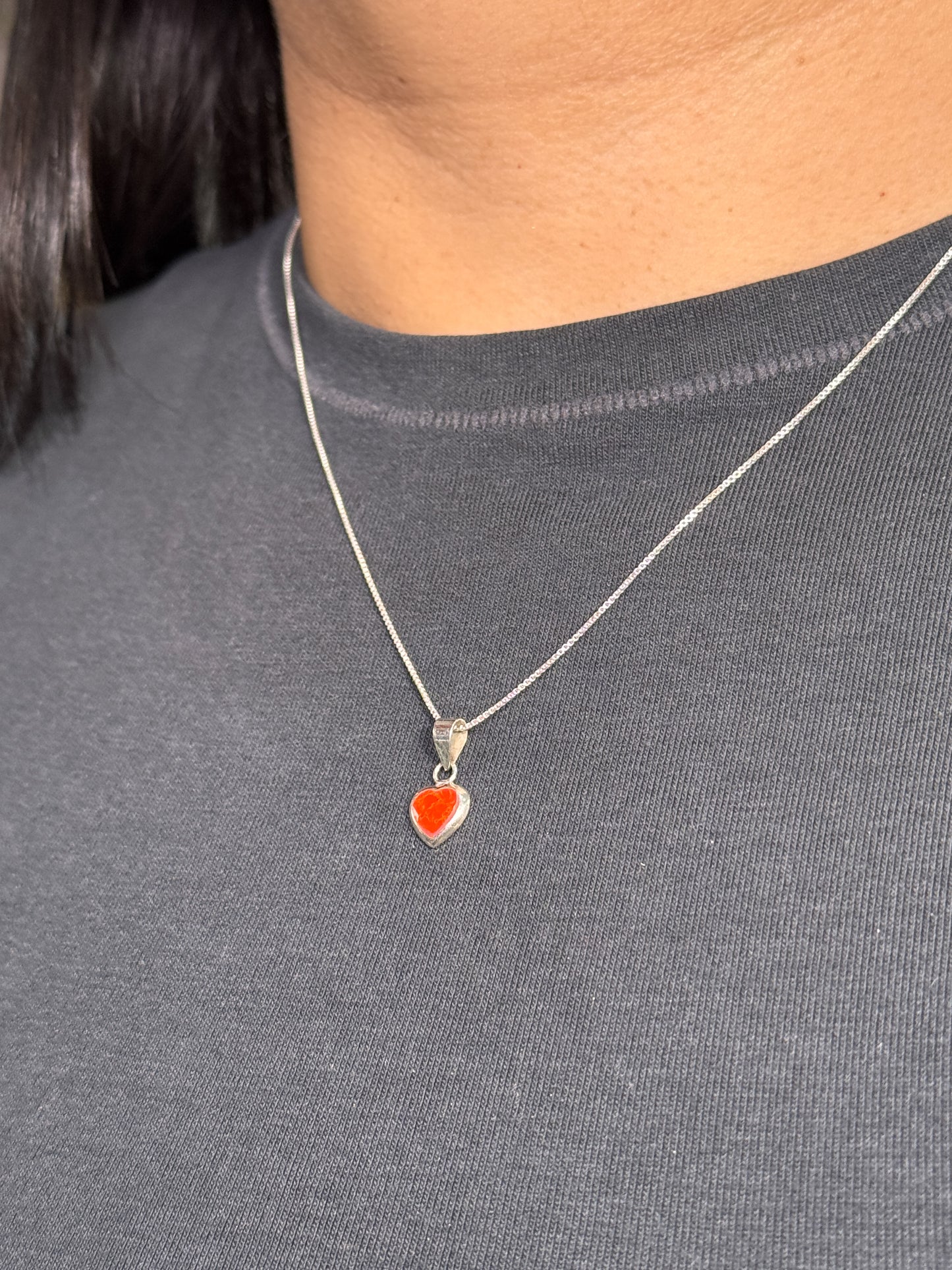 Corazón en nácar de varios colores