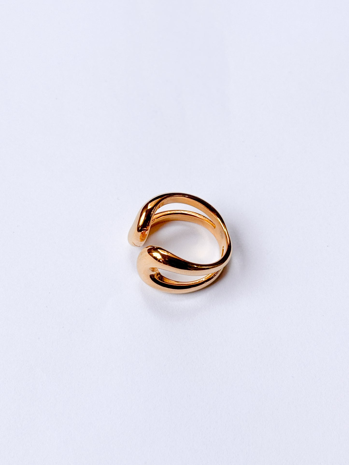 Anillo duo curvado