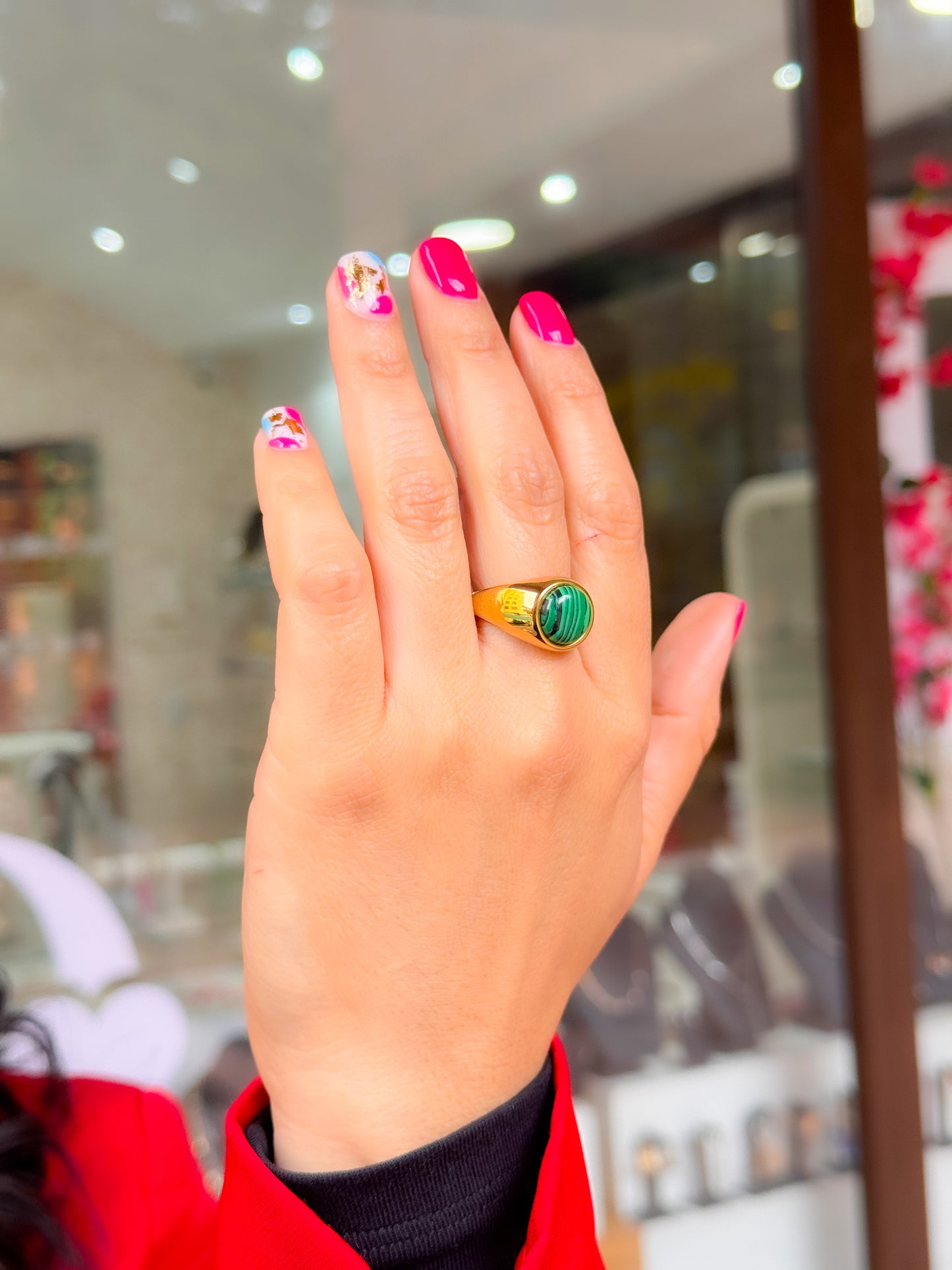 Anillo selva dorada