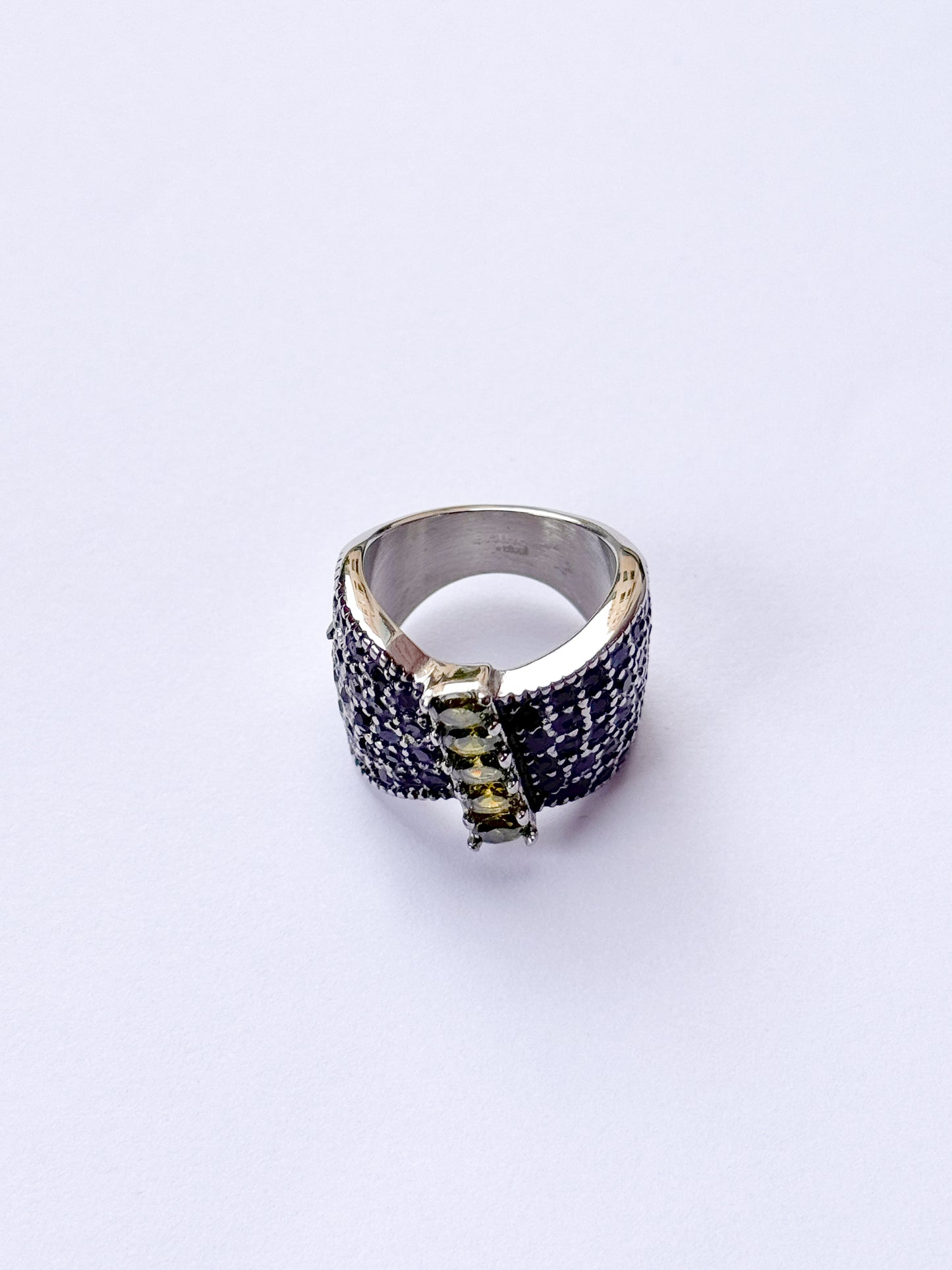 Anillo glamour envejecido