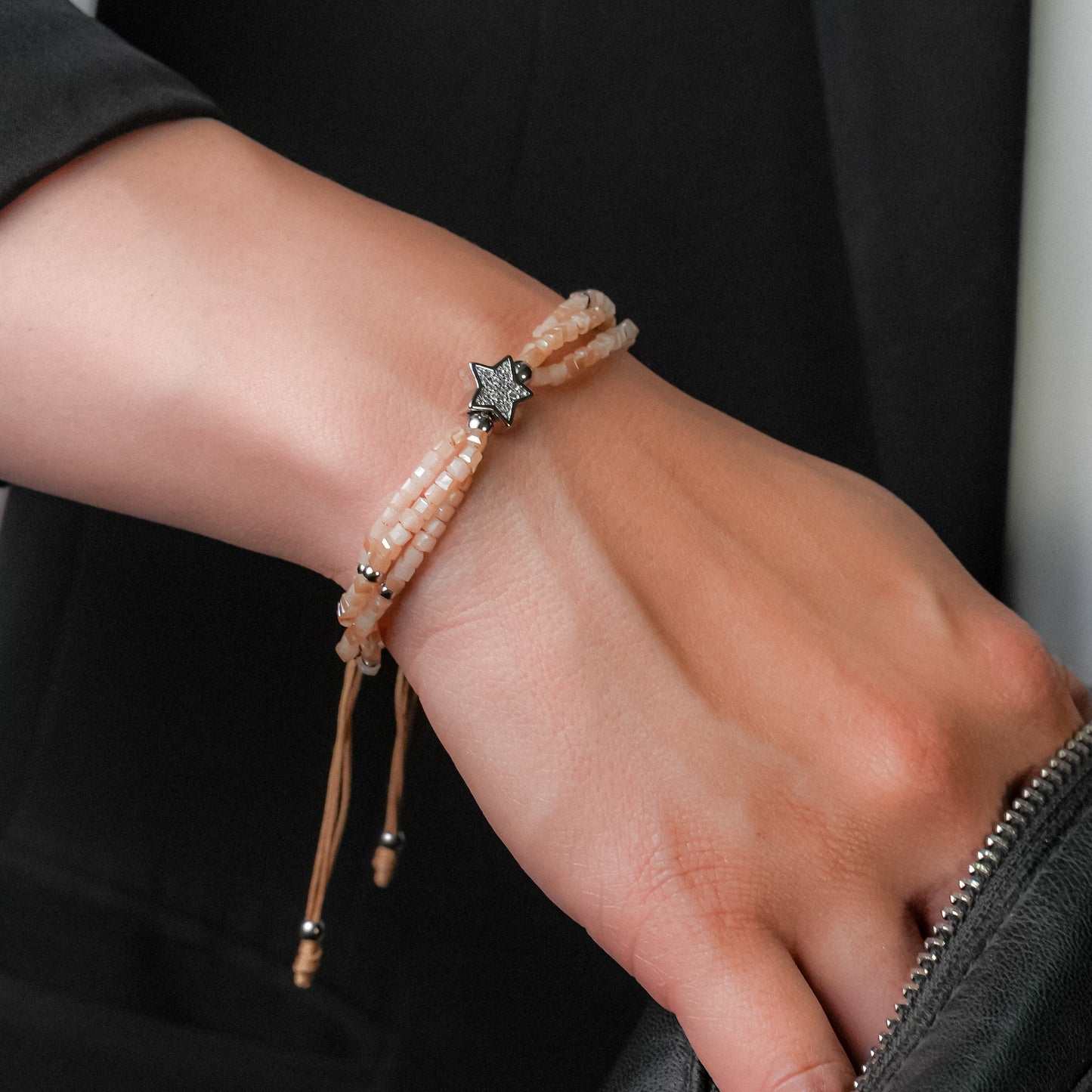 Pulsera 3 cuerdas con dije de estrella