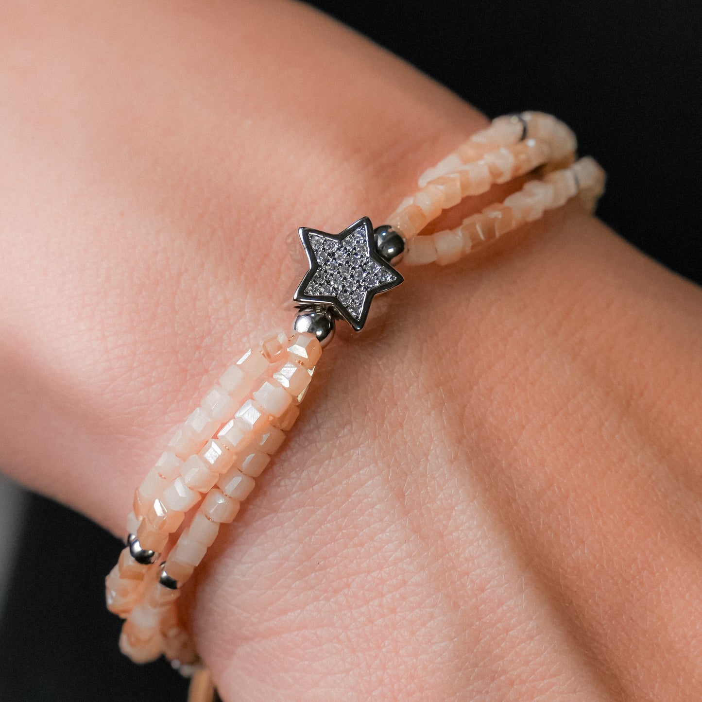 Pulsera 3 cuerdas con dije de estrella