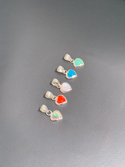 Corazón en nácar de varios colores