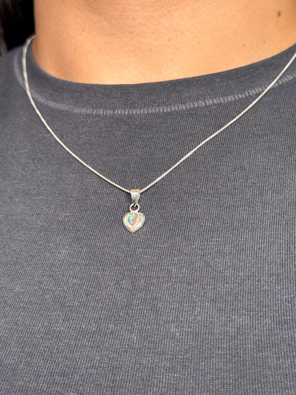 Corazón en nácar de varios colores