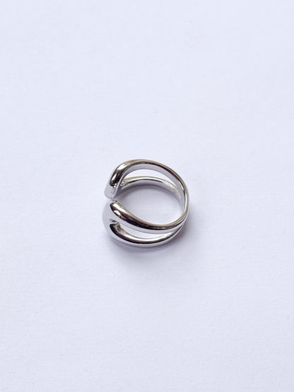 Anillo duo curvado