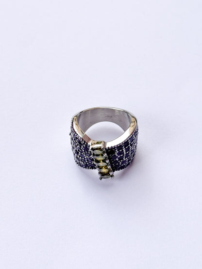 Anillo glamour envejecido