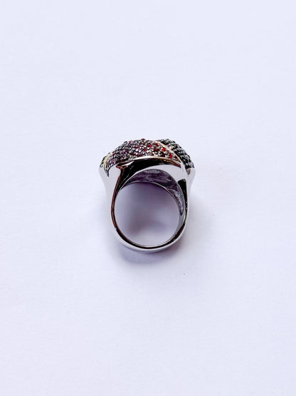 Anillo esfera de cristales